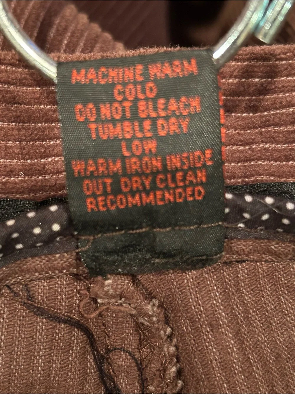 Linea Uomo Brown Corduroy Pants Mens 36x32 Straight Leg Pants